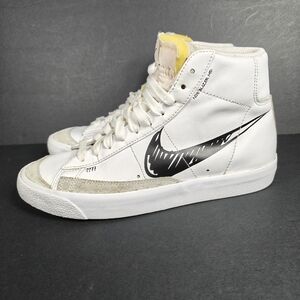 Nike Blazer 'SKETCH' Mid 77 Vintage White Black Shoe Men's Sneakers Size 7
